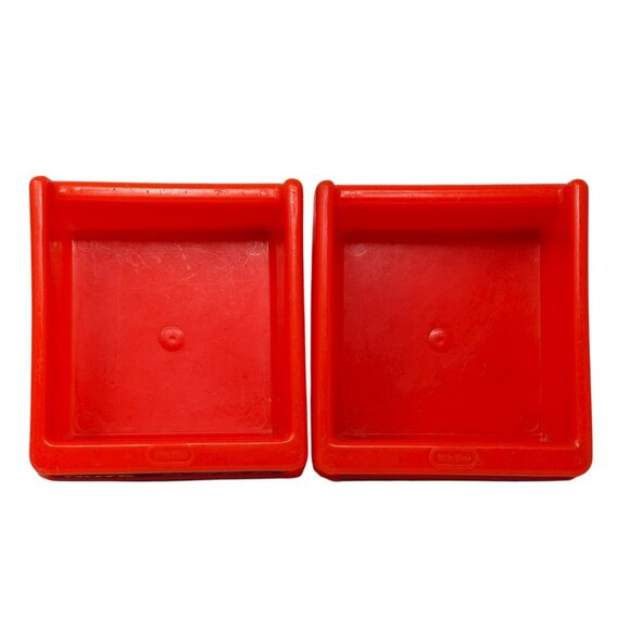 LITTLE TIKES Workbench Lot 4 Red Drawer Nails Screws Nuts Bolts Tool Bin - Picture 5 of 11